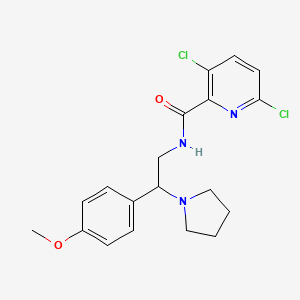 3,6-dichloro-N-[2-(4-methoxyphenyl)-2-pyrrolidin-1-ylethyl]pyridine-2-carboxamide