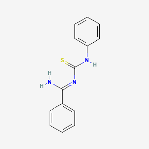 molecular formula C14H13N3S B2801761 N-[(Z)-amino(phenyl)methylidene]-N'-phenylthiourea CAS No. 39536-03-3
