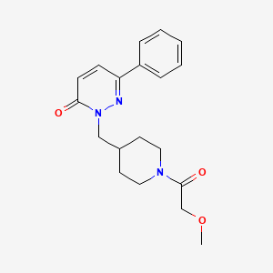 2-{[1-(2-Methoxyacetyl)piperidin-4-yl]methyl}-6-phenyl-2,3-dihydropyridazin-3-one