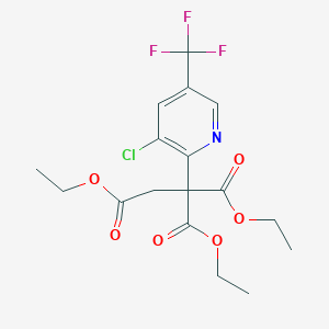 Triethyl 1-[3-chloro-5-(trifluoromethyl)-2-pyridinyl]-1,1,2-ethanetricarboxylate