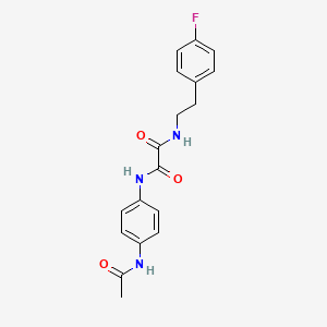 N1-(4-acetamidophenyl)-N2-(4-fluorophenethyl)oxalamide
