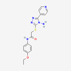 2-((4-amino-5-(pyridin-4-yl)-4H-1,2,4-triazol-3-yl)thio)-N-(4-ethoxyphenyl)acetamide