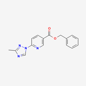 benzyl 6-(3-methyl-1H-1,2,4-triazol-1-yl)nicotinate