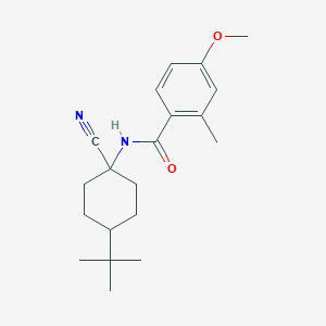 molecular formula C20H28N2O2 B2801793 N-(4-tert-butyl-1-cyanocyclohexyl)-4-methoxy-2-methylbenzamide CAS No. 1798760-00-5