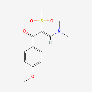 3-(Dimethylamino)-1-(4-methoxyphenyl)-2-(methylsulfonyl)-2-propen-1-one