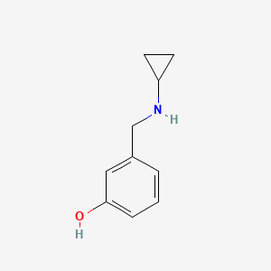 molecular formula C10H13NO B2801798 3-[(环丙基氨基)甲基]苯酚 CAS No. 953884-31-6