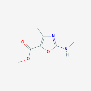 molecular formula C7H10N2O3 B2801800 Methyl 4-methyl-2-(methylamino)-1,3-oxazole-5-carboxylate CAS No. 2248291-20-3