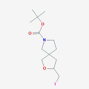 Tert-butyl 3-(iodomethyl)-2-oxa-7-azaspiro[4.4]nonane-7-carboxylate