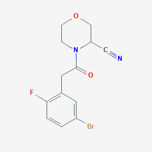 4-[2-(5-Bromo-2-fluorophenyl)acetyl]morpholine-3-carbonitrile