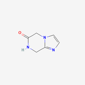 molecular formula C6H7N3O B2801808 5H,6H,7H,8H-imidazo[1,2-a]pyrazin-6-one CAS No. 1423027-37-5