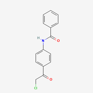 molecular formula C15H12ClNO2 B2801814 N-[4-(2-chloroacetyl)phenyl]benzamide CAS No. 853574-47-7