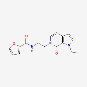 molecular formula C16H17N3O3 B2801823 N-(2-(1-ethyl-7-oxo-1H-pyrrolo[2,3-c]pyridin-6(7H)-yl)ethyl)furan-2-carboxamide CAS No. 2034461-02-2