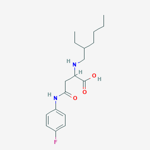 2-((2-Ethylhexyl)amino)-4-((4-fluorophenyl)amino)-4-oxobutanoic acid