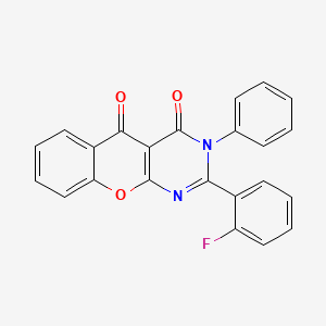 2-(2-fluorophenyl)-3-phenyl-3H-chromeno[2,3-d]pyrimidine-4,5-dione