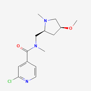 2-chloro-N-{[(2S,4S)-4-methoxy-1-methylpyrrolidin-2-yl]methyl}-N-methylpyridine-4-carboxamide