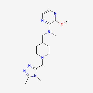 molecular formula C17H27N7O B2801875 N-({1-[(4,5-dimethyl-4H-1,2,4-triazol-3-yl)methyl]piperidin-4-yl}methyl)-3-methoxy-N-methylpyrazin-2-amine CAS No. 2380168-76-1