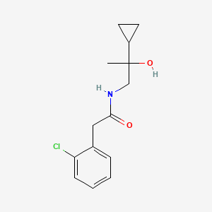 molecular formula C14H18ClNO2 B2801880 2-(2-chlorophenyl)-N-(2-cyclopropyl-2-hydroxypropyl)acetamide CAS No. 1351585-22-2