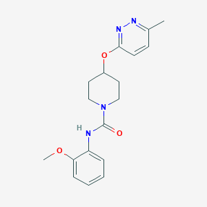 molecular formula C18H22N4O3 B2801895 N-(2-methoxyphenyl)-4-((6-methylpyridazin-3-yl)oxy)piperidine-1-carboxamide CAS No. 1797756-00-3