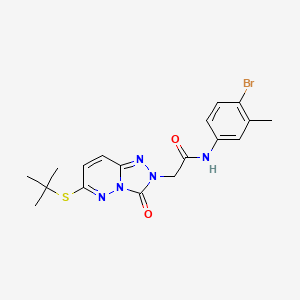 N-(4-bromo-3-methylphenyl)-2-[6-(tert-butylthio)-3-oxo[1,2,4]triazolo[4,3-b]pyridazin-2(3H)-yl]acetamide