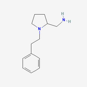molecular formula C13H20N2 B2801993 [1-(2-Phenylethyl)pyrrolidin-2-yl]methanamine CAS No. 60737-45-3