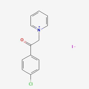 molecular formula C13H11ClINO B2802002 1-[2-(4-Chlorophenyl)-2-oxoethyl]pyridinium iodide CAS No. 105688-33-3