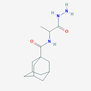 molecular formula C14H23N3O2 B2802047 N-[1-(HYDRAZINECARBONYL)ETHYL]ADAMANTANE-1-CARBOXAMIDE CAS No. 1396987-66-8