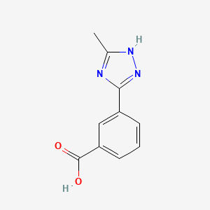 molecular formula C10H9N3O2 B2802054 3-(5-methyl-1H-1,2,4-triazol-3-yl)benzoic acid CAS No. 1334147-18-0