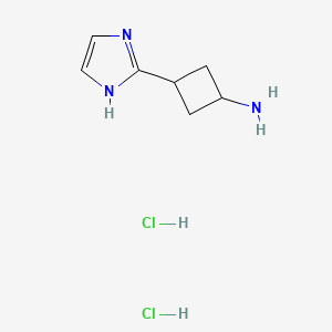 B2802116 3-(1H-Imidazol-2-yl)cyclobutan-1-amine dihydrochloride CAS No. 1971123-98-4