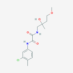 molecular formula C15H21ClN2O4 B2802148 N1-(3-chloro-4-methylphenyl)-N2-(2-hydroxy-4-methoxy-2-methylbutyl)oxalamide CAS No. 2309554-13-8