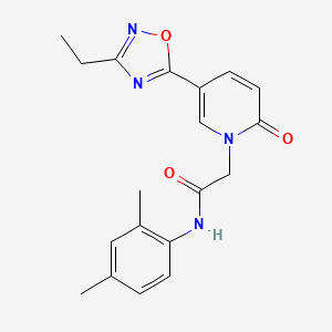 molecular formula C19H20N4O3 B2802163 N-(2,4-dimethylphenyl)-2-[5-(3-ethyl-1,2,4-oxadiazol-5-yl)-2-oxo-1,2-dihydropyridin-1-yl]acetamide CAS No. 1251617-46-5