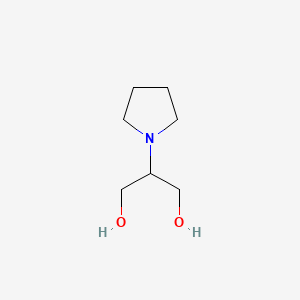 molecular formula C7H15NO2 B2802167 2-(Pyrrolidin-1-yl)propane-1,3-diol CAS No. 78531-50-7