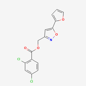 (5-(Furan-2-yl)isoxazol-3-yl)methyl 2,4-dichlorobenzoate
