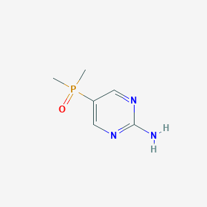 molecular formula C6H10N3OP B2802261 (2-Aminopyrimidin-5-yl)dimethylphosphine oxide CAS No. 2362008-83-9