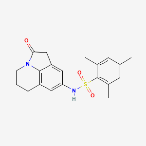 2,4,6-trimethyl-N-(2-oxo-2,4,5,6-tetrahydro-1H-pyrrolo[3,2,1-ij]quinolin-8-yl)benzenesulfonamide