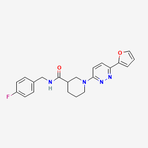 N-(4-fluorobenzyl)-1-(6-(furan-2-yl)pyridazin-3-yl)piperidine-3-carboxamide