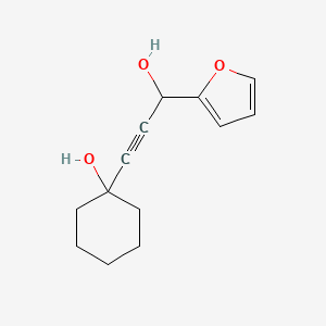 1-(2-Furyl)-3-(hydroxycyclohexyl)prop-2-yn-1-ol