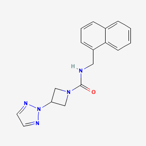 molecular formula C17H17N5O B2802287 N-[(naphthalen-1-yl)methyl]-3-(2H-1,2,3-triazol-2-yl)azetidine-1-carboxamide CAS No. 2309346-91-4