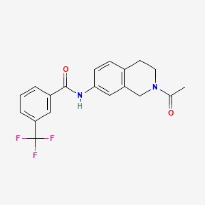 N-(2-acetyl-1,2,3,4-tetrahydroisoquinolin-7-yl)-3-(trifluoromethyl)benzamide