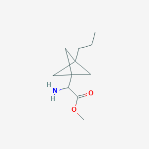 Methyl 2-amino-2-(3-propyl-1-bicyclo[1.1.1]pentanyl)acetate