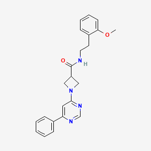 N-(2-methoxyphenethyl)-1-(6-phenylpyrimidin-4-yl)azetidine-3-carboxamide