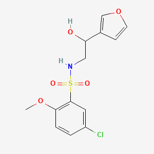 5-chloro-N-(2-(furan-3-yl)-2-hydroxyethyl)-2-methoxybenzenesulfonamide
