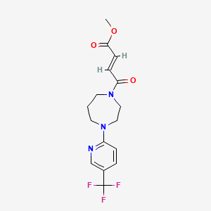 Methyl (E)-4-oxo-4-[4-[5-(trifluoromethyl)pyridin-2-yl]-1,4-diazepan-1-yl]but-2-enoate