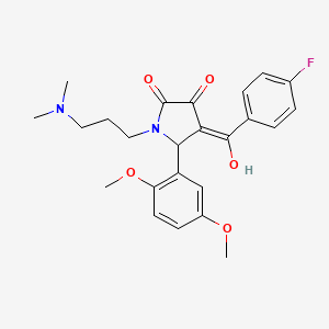 5-(2,5-dimethoxyphenyl)-1-(3-(dimethylamino)propyl)-4-(4-fluorobenzoyl)-3-hydroxy-1H-pyrrol-2(5H)-one