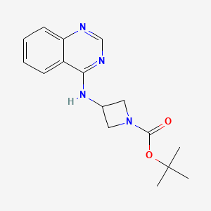 molecular formula C16H20N4O2 B2802325 tert-Butyl 3-(quinazolin-4-ylamino)azetidine-1-carboxylate CAS No. 1389315-00-7
