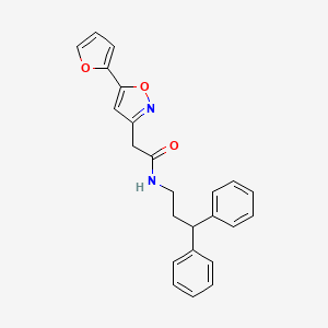 N-(3,3-diphenylpropyl)-2-(5-(furan-2-yl)isoxazol-3-yl)acetamide