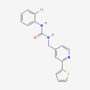 1-(2-Chlorophenyl)-3-((2-(thiophen-2-yl)pyridin-4-yl)methyl)urea