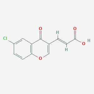 (2e)-3-(6-Chloro-4-oxo-4h-chromen-3-yl)prop-2-enoic acid