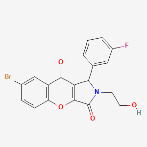7-Bromo-1-(3-fluorophenyl)-2-(2-hydroxyethyl)-1,2-dihydrochromeno[2,3-c]pyrrole-3,9-dione