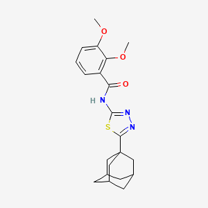 molecular formula C21H25N3O3S B2802364 N-[5-(adamantan-1-yl)-1,3,4-thiadiazol-2-yl]-2,3-dimethoxybenzamide CAS No. 391865-91-1
