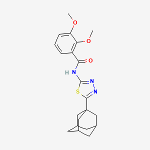 N-[5-(1-adamantyl)-1,3,4-thiadiazol-2-yl]-2,3-dimethoxybenzamide